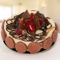 4 قطع من كيك الماربل