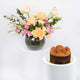 Mix Flowers and Tiramisu Cake Combo