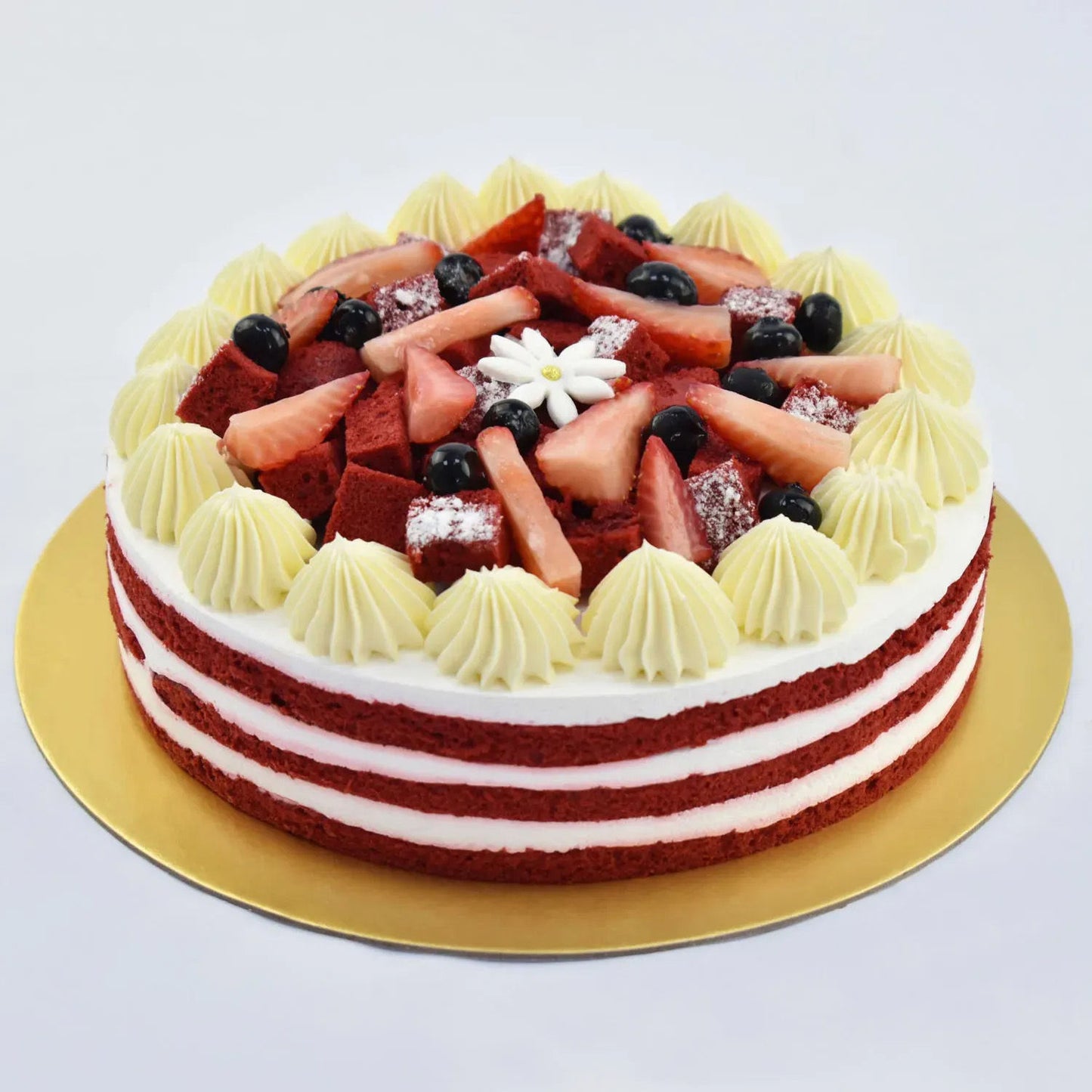 Red Velvet Cake With Fresh Fruit
