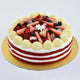 Red Velvet Cake With Fresh Fruit